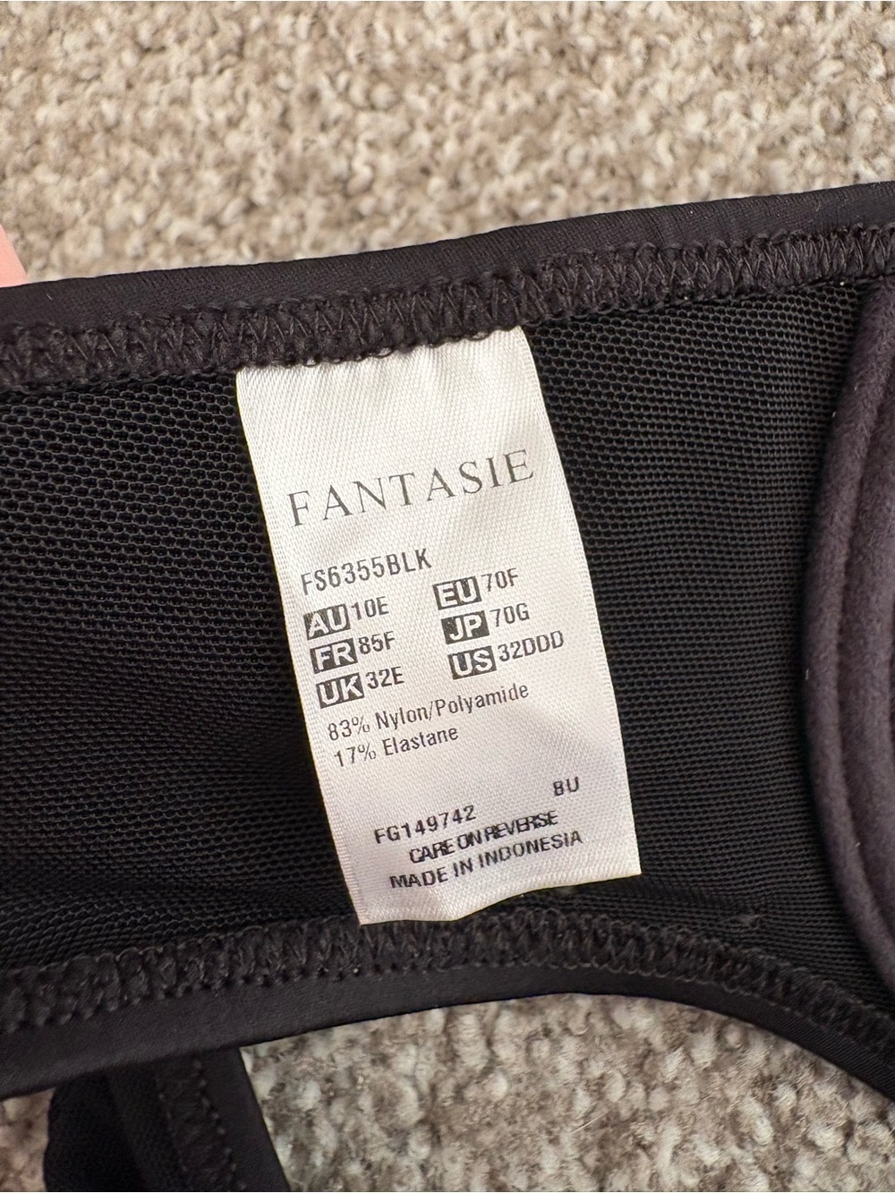 Fantasies Ottawa Wrap Full Cup Bikini Top 32E UK (32DDD US) - Picture 5 of 8
